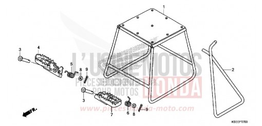 BEQUILLE/MARCHE CRF150RBD de 2013